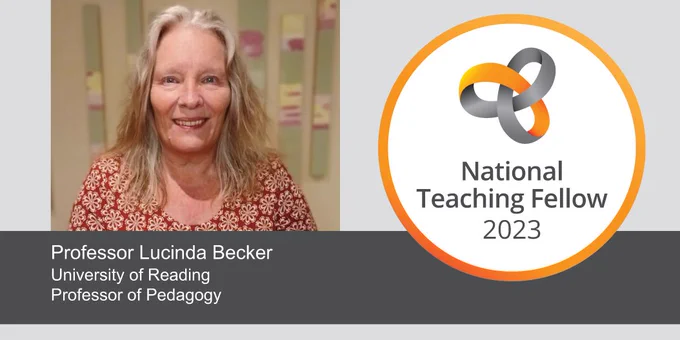 NTFS 2023 awards winner - Headshot of Professor Lucinda Becker smiling directly at the camera.