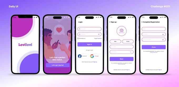 My Daily UI Challenge #001 😊

Create a sign up page, modal, form, or app screen related to signing up for something. It could be for a volunteer event, contest registration, a giveaway, or anything you can image.

I'm ready to improve, Guys what do you think?
