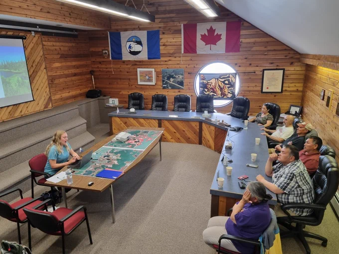 PhD student Katie Bennett presented her work examining the role of beavers in lake biogeochemistry.