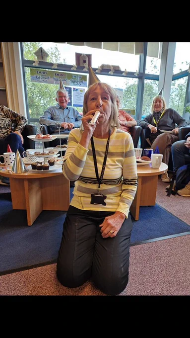 Val at her last Words for Wellbeing Group