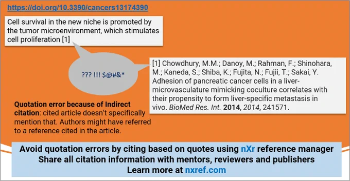 avoid quotation errors by accurate citations using nXr