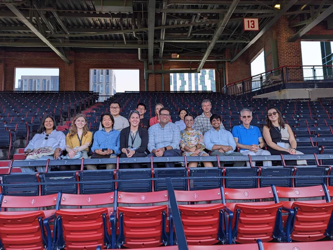 Group of people at Fenway Park