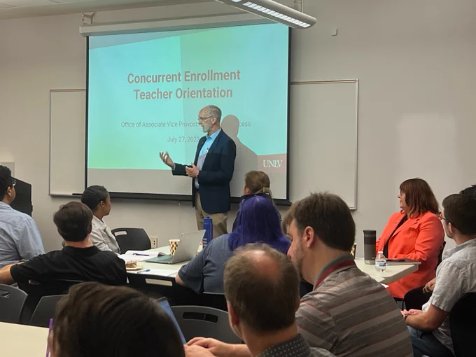 Provost Heavey welcomes concurrent enrollment instructors.