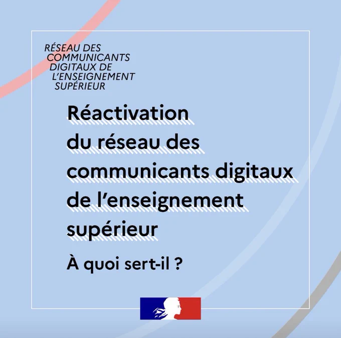 Vignette « réactivation du réseau des communicants digitaux de l’enseignement supérieur »