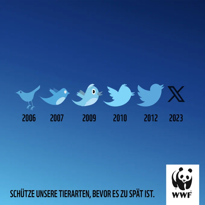 Text: "Schützt unsere Tierarten, bevor es zu spät ist." Eine Initiative mit McCann Germany.