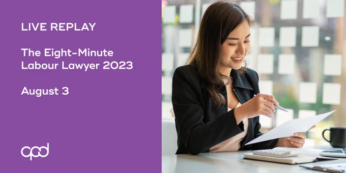 Live Replay: The Eight-Minute Labour Lawyer 2023