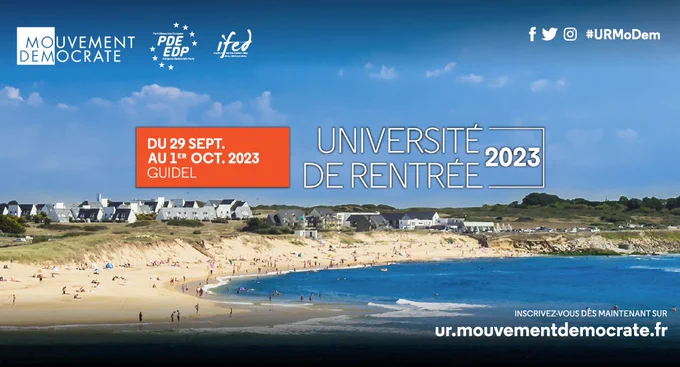 Inscrivez-vous à l'Université de rentrée 2023

