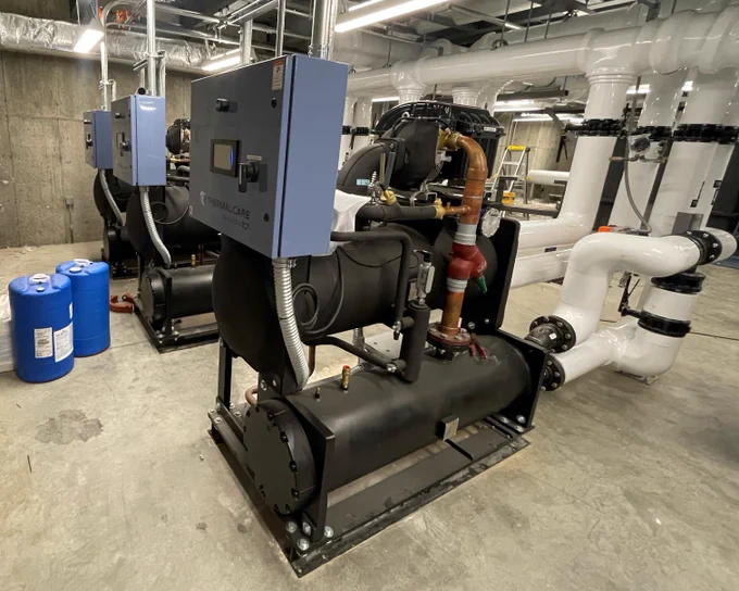 Thermal Care Celebrates Made In America Week | Process Cooling Installation Image Of Our TCF Series Central Chillers At Our Customer's Plastics Processing Facility