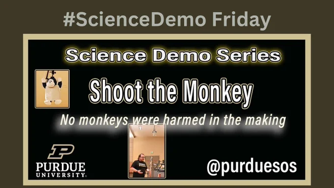 Superheroes of Science Demo Shoot the Monkey YouTube thumbnail.