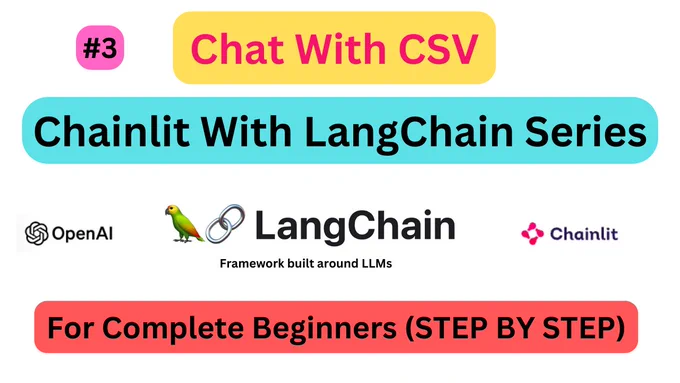 chat with csv using Chainlit, LangChain and OpenAI model. Dataframe agent from langchain is used to read csv file using pandas.