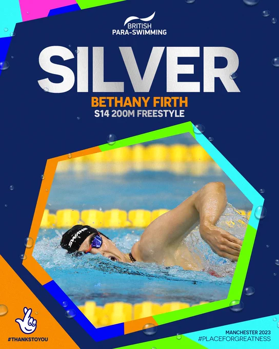 Bethany Firth, S14 Women's 200m Freestyle silver medallist