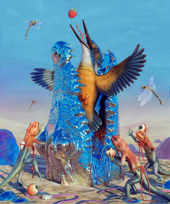 Painting: The Prophecy Glitch, 2023. Digital. By Nick Sheehy