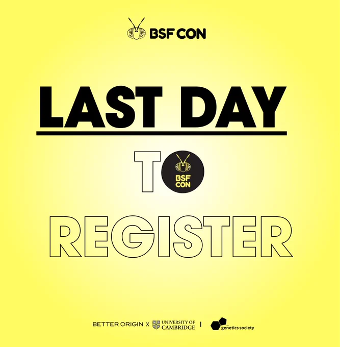 Last day to register at BSFCON 🪰