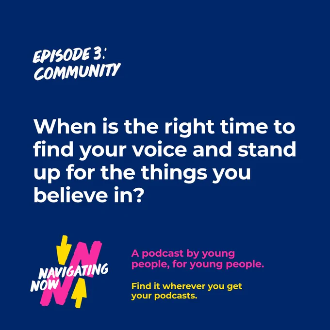 Episode 3 - Community. When is the right time to find your voice and stand up for the things you believe in?
