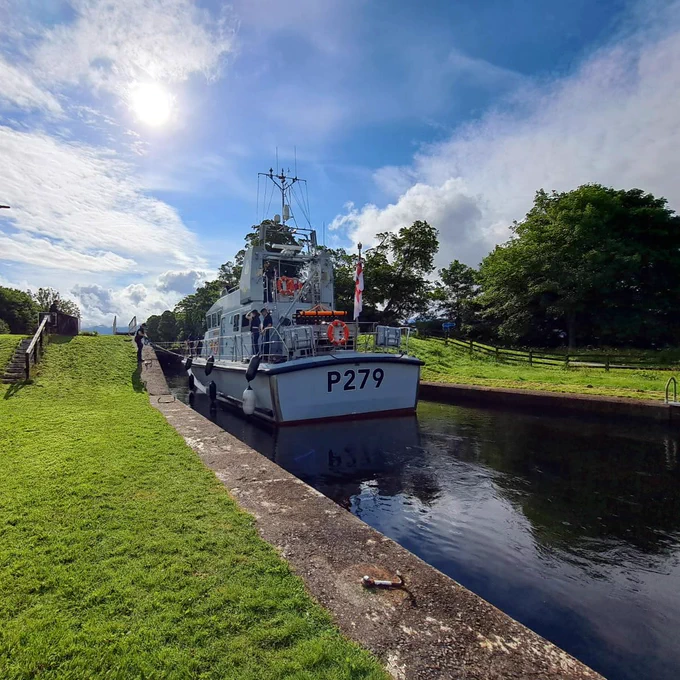 P2000s navigated the canals and locks of Scotland during their summer deployment