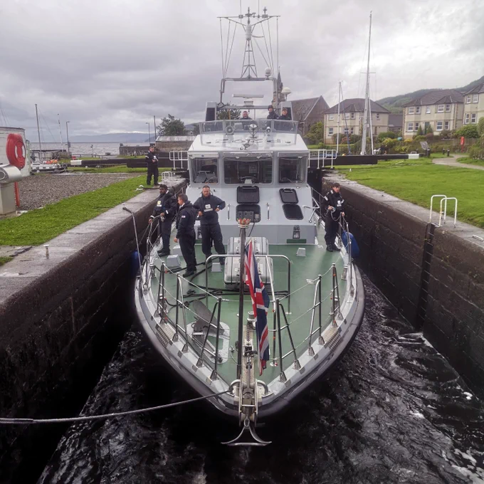 P2000s navigated the canals and locks of Scotland during their summer deployment