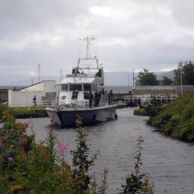 P2000s navigated the canals and locks of Scotland during their summer deployment