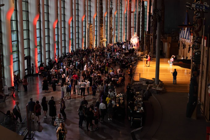 Aerial shot of museum.