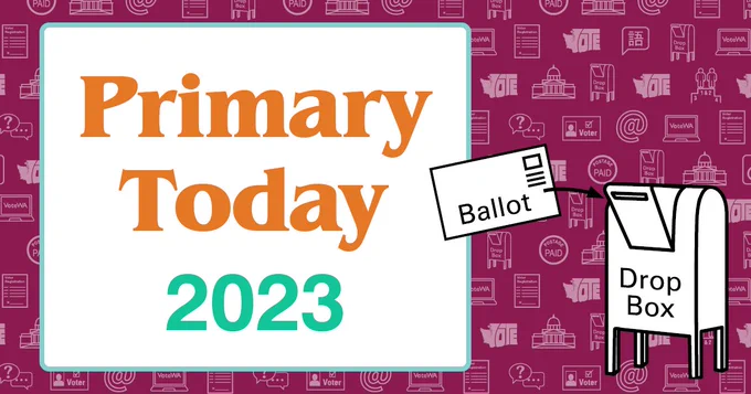 Graphic that reads "Primary Today 2023"