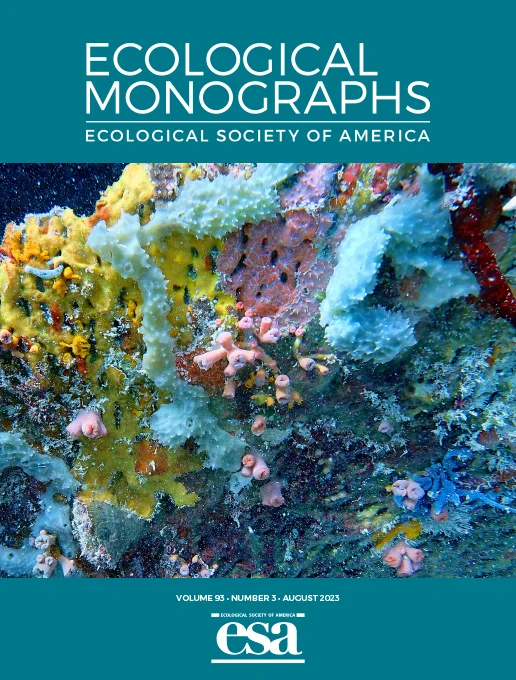 Cover image for August 2023 issue of Ecological Monographs