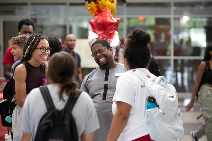 Assistant Dean for Diversity, Equity and Inclusion Carl Darnell at DEI Social Hour in August 2022
