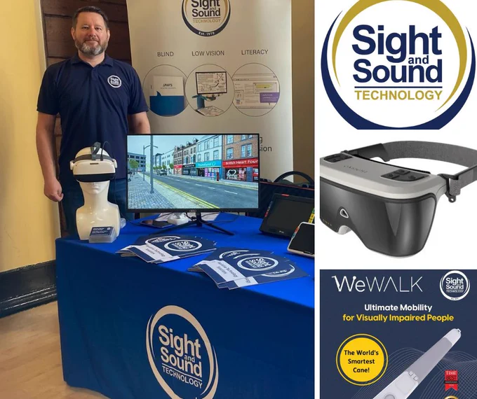Graham from Sight & sound with his display of gadgets