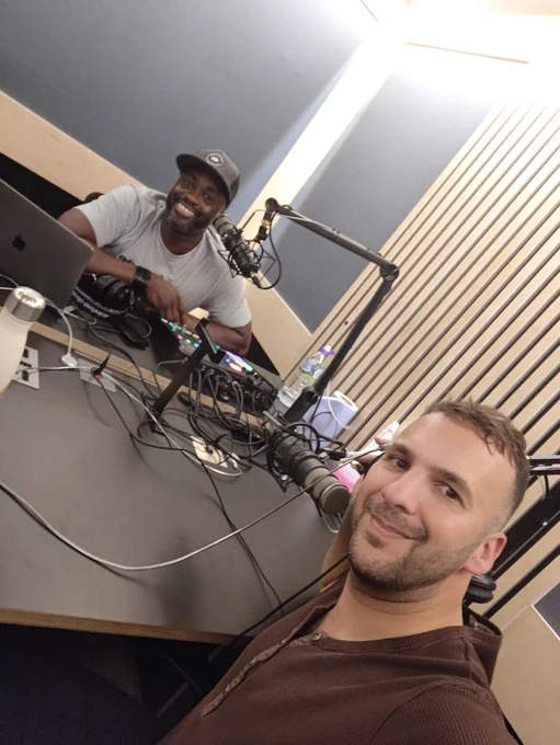 Pierre and Zack in the studio