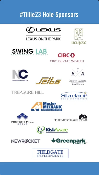 Tillie sponsor logos