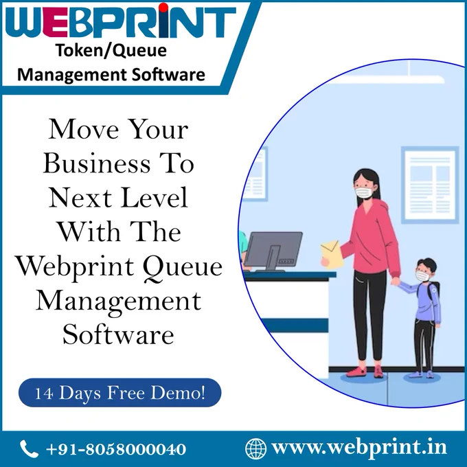 Best Queue Management Software for Hospital.
Move Your Business To Next Level With The Webprint Queue/Token Management Software. 
Provide a Stress Free Waiting Experience to Your Customers With Webprint
Best token management software that can help you save time, reduce stress, and optimize your print operations. It can streamline your workflow, reduce errors, improve visibility, and enhance security. It can help businesses save time, reduce errors, and improve the efficiency of their print operations.

Best Token/Queue Management Software, Free Demo for Token/Queue Management Software, Free installation for Token/Queue Management Software.
Get subscription now!
Try Webprint today!
Get Demo Now
👉 www.webprint.in

Webprint Queue Management Software
Contact Info:-
Website -www.webprint.in
Call - 8058000040, 8005833126
Email - webprint7@gmail.com
Webprint
Managed by SANGHTECH