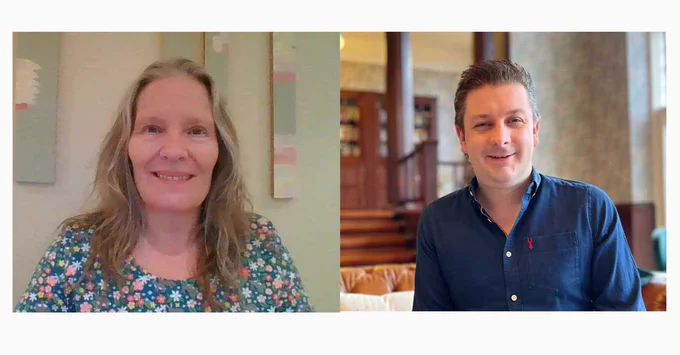 Professor Cindy Becker and Professor Allan Laville