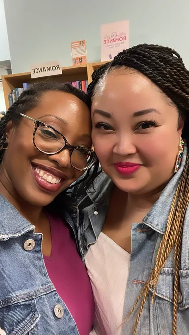 Jayce Ellis and Taj McCoy at One More Page Books in Arlington, VA