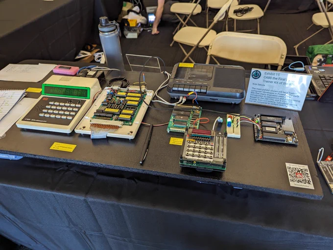 A “trainer computer” developed in Poland in the early 80s that many engineers used as an introduction to electronics and programming. Based on the Z80 CPU, and 8 digit VFD display, this cool looking “calculator” device can be compared to today’s Arduino.