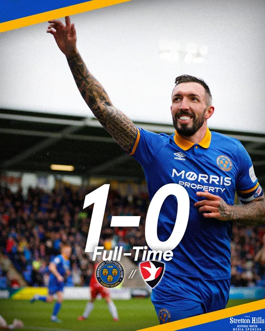 Full-time: Shrewsbury Town 1-0 Cheltenham Town
