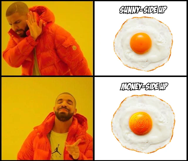 EGGos - When it comes to our game tokens, we prefer them Money-Side Up

