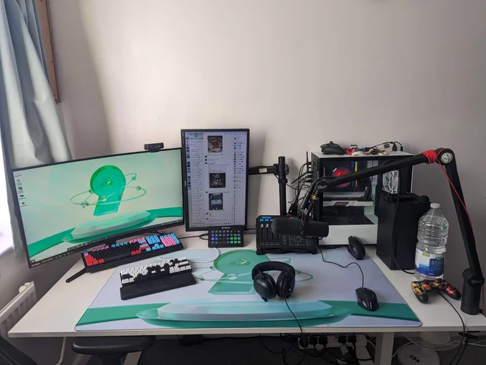 I am showcasing the '9nty brand gaming mouse mat' from IDGaming which shows the goliath size.