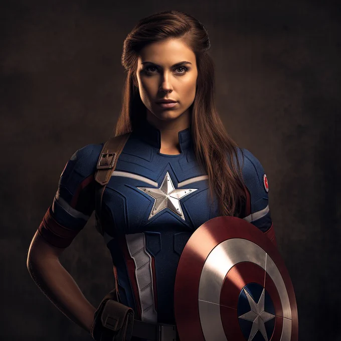 Alex Morgan as Captain America