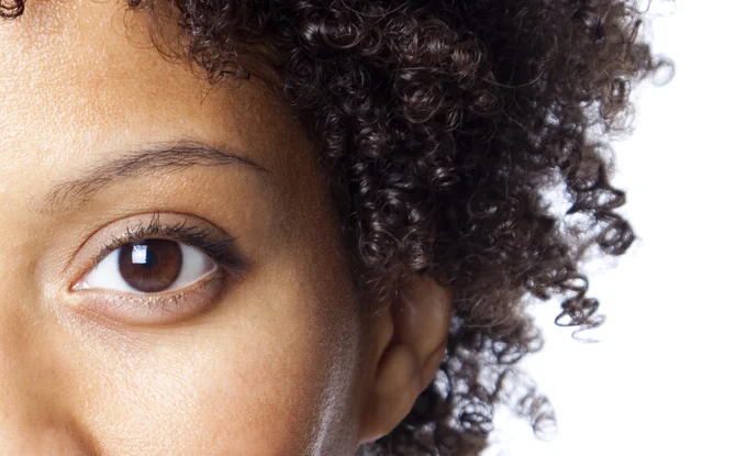 A close up of someone's eye.