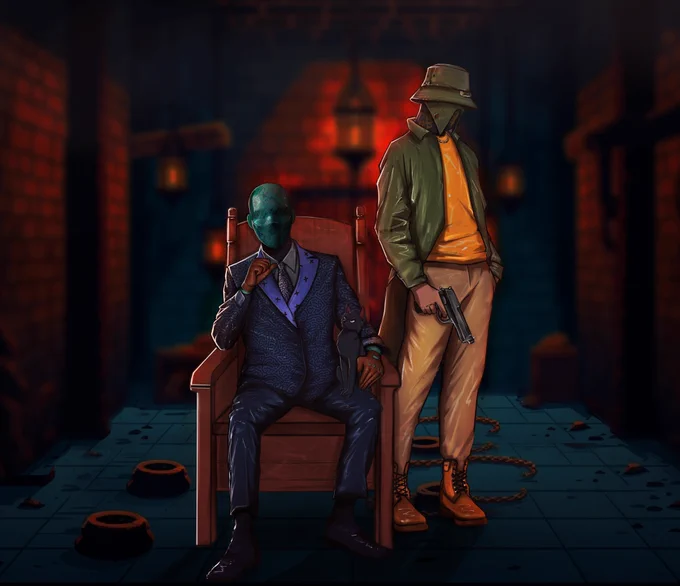 "The Master and Buck" 1/1 NFT art by @jyxdi