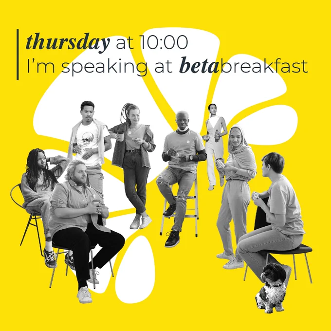 Thursday at 10:00 I'm speaking at betabreakfast at Betahaus in Berlin