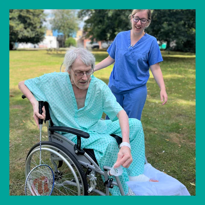 Sports day with our staff and one of our patients