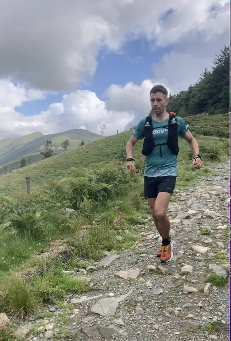 Andy Berry above Troutbeck ,in the 2023 Lakeland 100.