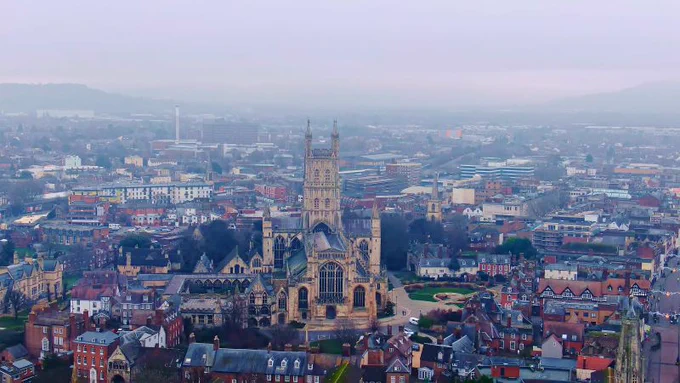Aerial view of Gloucester