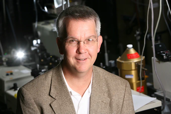 Paul Bohn, the Arthur J. Schmitt Professor of Chemical and Biomolecular Engineering and director of Berthiaume Institute for Precision Health at the University of Notre Dame, in his lab