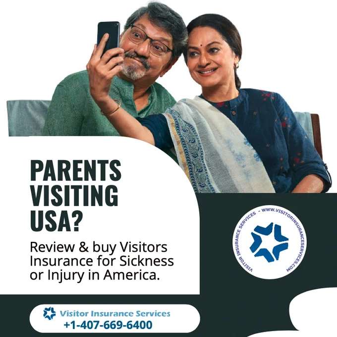 Visitors Insurance is ideal coverage for parents as visitors to the USA, foreign travelers visiting America, or Indian relatives visiting the USA, or for foreign tourists traveling to the United States, or anyone traveling outside their home country. Review top-rated visitors insurance plans and buy the best suited visitors coverage for USA, top-rated visitor insurance plans with sickness or injury benefits, quote cost and instantly purchase Visitor Insurance India to USA today on VisitorInsuranceServices.com.