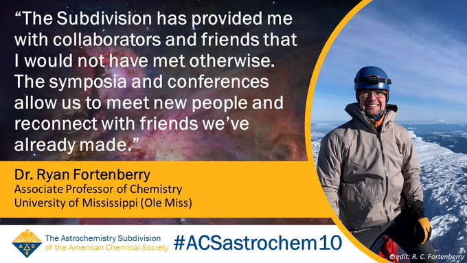 The quote reads "The Subdivision has provided me with collaborators and friends that I would not have met otherwise. The symposia and conferences allow us to meet new people and reconnect with friends we've already made."