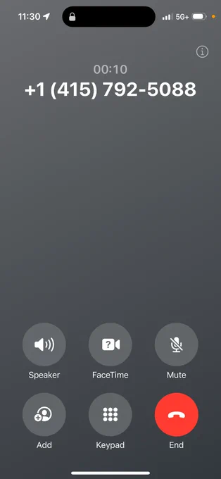 The old iphone hangup screen.