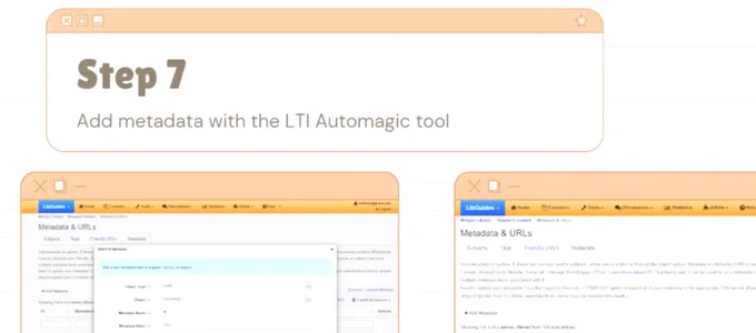 Add metadata with the LTI Automagic tool