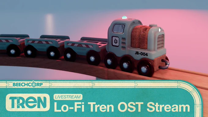 A screenshot from Tren from the Lo-Fi stream.
