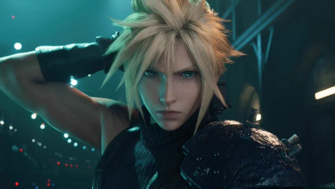 Cloud Strife from Final Fantasy VII Remake.