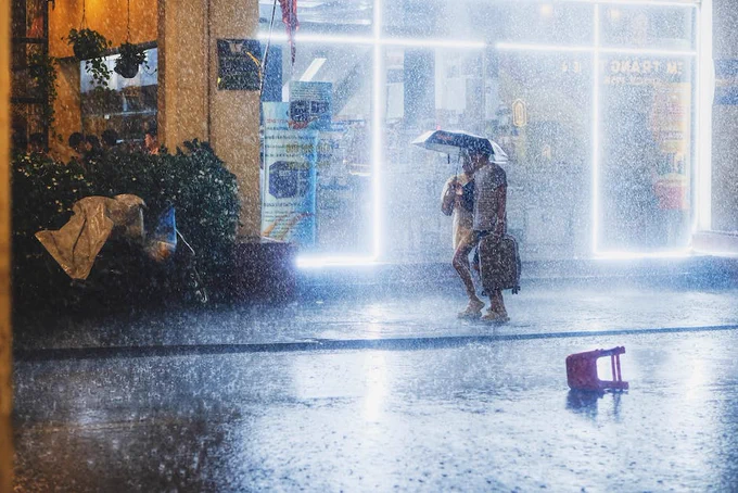 People in a Rain 